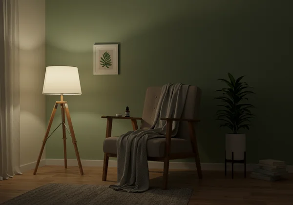 Calm, peaceful sanctuary for an HSP to decompress