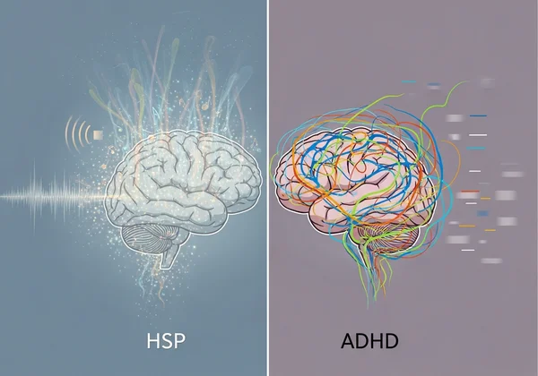 Metáfora que compara las fuentes de distracción para las PAS y los cerebros con TDAH