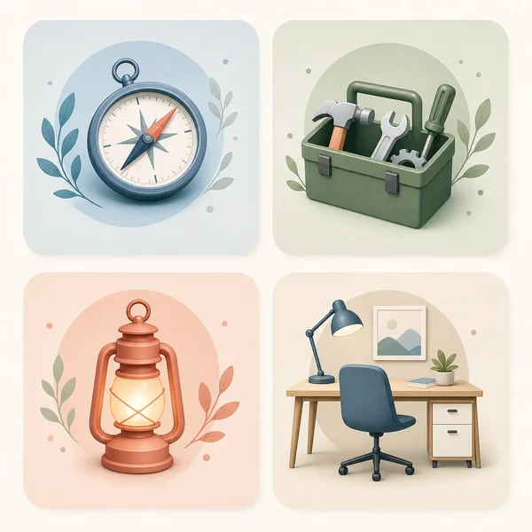 Four HSP traits as gentle symbols