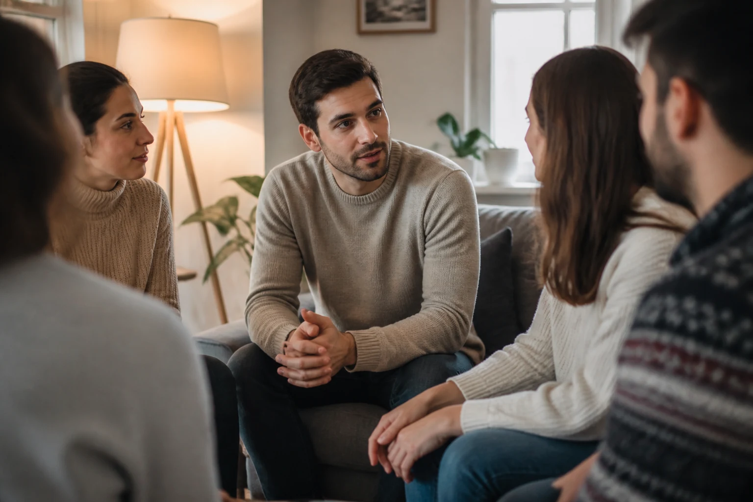 Man noticing subtle social cues